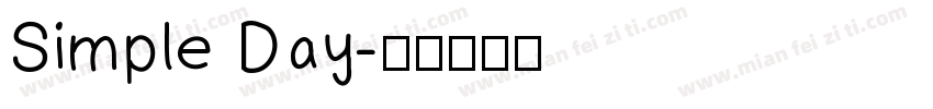 Simple Day字体转换